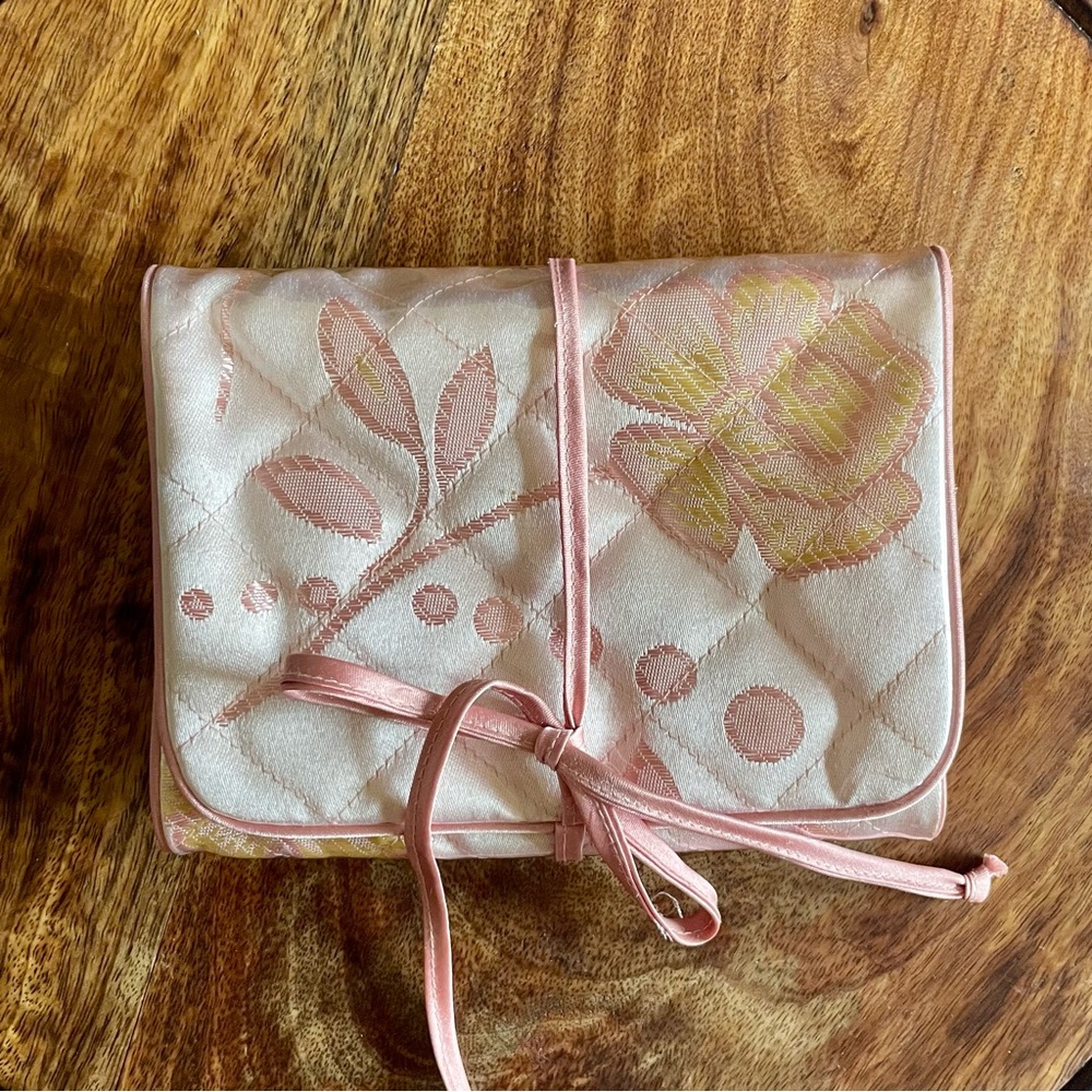 Vintage Pouch with Floral Design